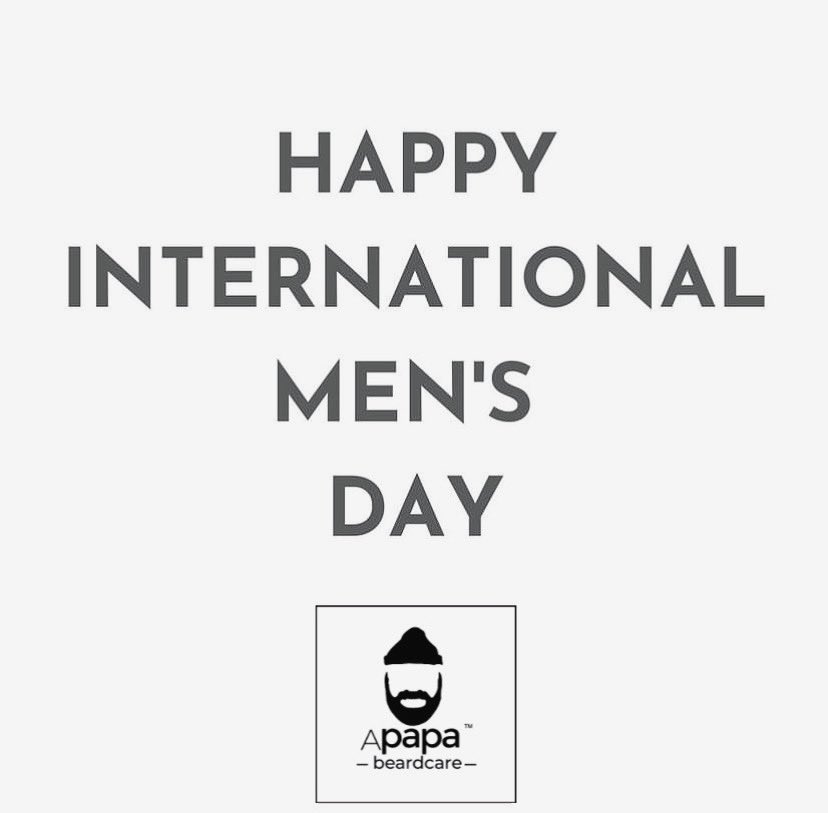 Wishing all the men a happy and fulfilling men's day! Happy International Men's Day!

#NoshaveNovember #Movember #mensgrooming #menshealth #personalcare #personalgrooming #Apapabeardclub #beardcare #beardtips #beardgrowth #beardgroomingtips #beardcareproducts #beardgang