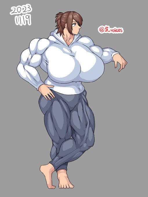 ポートレボディビル模写。女として描いたとしても筋肉は譲れねえなぁ。 