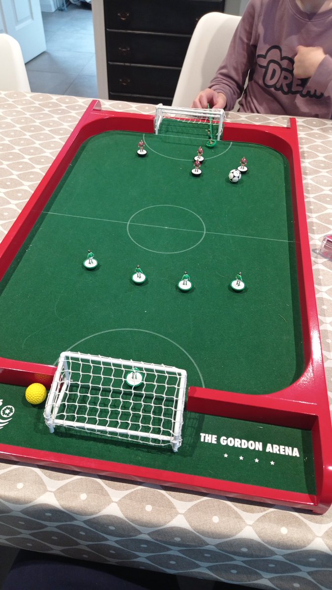 It's currently Northern Ireland 6-4 Southampton. First to 10 with our own house rules. It's carnage <a href="/flickforkicks/">Gareth Christie | Table Footy Designer Makers</a> 

#subbuteo <a href="/SubbuteoCollect/">Subbuteo Collector - The Original Subbuteo Vlogger</a>