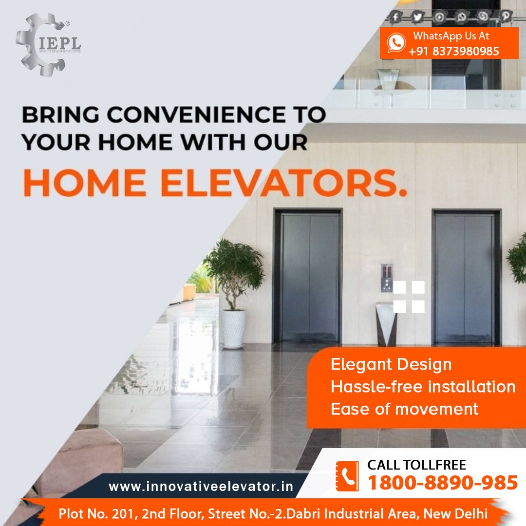 Innoelevatorind's tweet image. 👉Bring Convenience to your Home with our Home Elevators

⚙Elegant Design
⚙Hassle-free installation
⚙Ease of movement
📞1800-8890-985
🌐innovativeelevator.in
💬083739 80985

#ElevatorAMC #PassengerElevator #LiftAMC #LiftInstallation #ElevatorInstallation #HomeLifts #worldcup