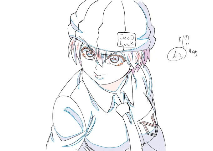 アンデラ7話で描いた総作監修。風子ちゃんの、夢があれば心は絶対腐らないって良い言葉だよな〜と思いつつ話数作業していました。(⁠^⁠^⁠) #アンデラ