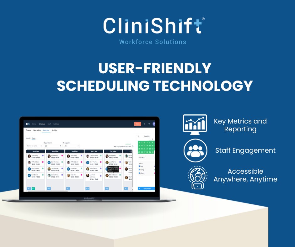 CliniShift's tweet image. Managing staff schedules can be challenging that's why user-friendly #schedulingsoftware is vital.
Here’s what one user of CliniShift had to say: “It’s really useful to be able to access it when I’m home so I can always check on #staffing needs &amp; requests without being at work.”
