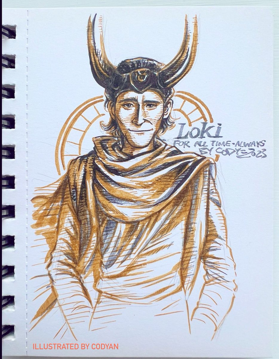codyanhk's tweet photo. ⏱️🕰️⏰⏳

#loki #marvel #disney #doodle #洛基 #foralltimealways #fansart #tomhiddleston https://t.co/SRboSvuPno