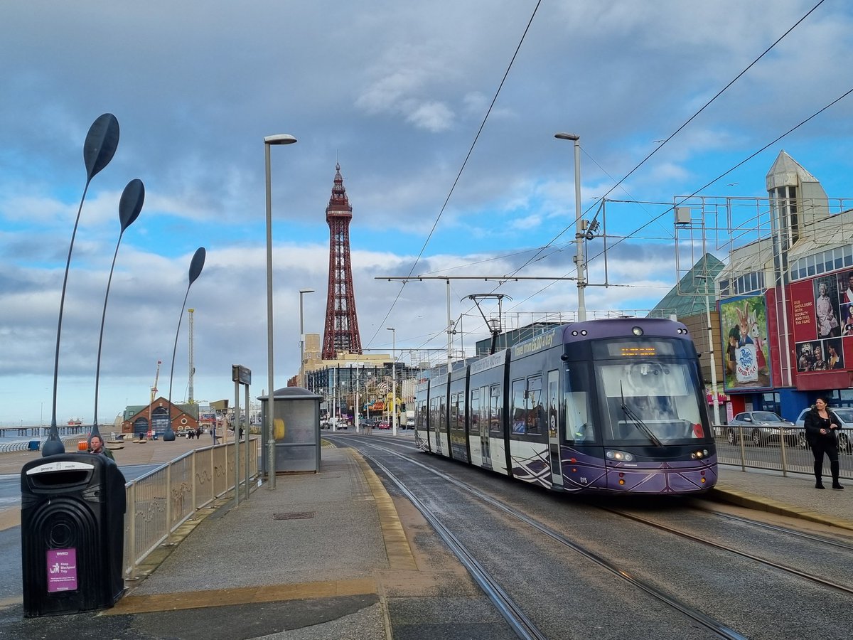 Friday morning at 11.17am, strictly speaking,  in  #Blackpool with the Dune Grass dancing in the breeze near the #tower #trams It's all  #tooHotToHandle yes it is