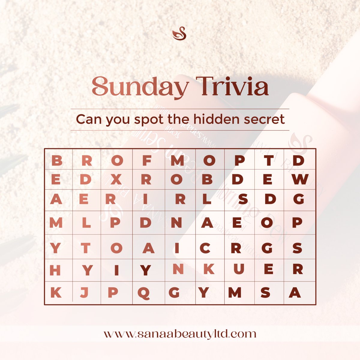 Can you guess the hidden secret brewing? Hint: This coming week, things are about to get a whole lot more radiant! Stay tuned for the grand reveal – your skincare wishlist is about to come true! 🕵️💦 #SundayTrivia