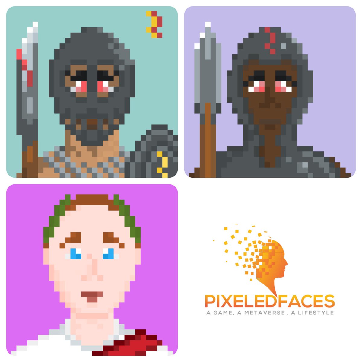 More from the upcoming #pixeledfaces season. When? We still don't know.

In Brief, Nero has been resurrected, together with some of his most loyal fighters, to speedup Primaeus' dooms day on earth!

#NFT #pixelart