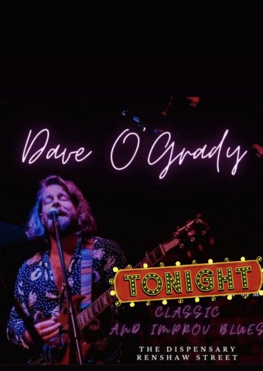 Improv slide guitar jam at The Dispensary Pub on Renshaw St tonight from 8.