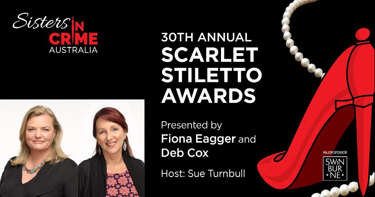 Book now for the 30th Scarlet Stiletto Awards, Saturday 25 November • 6 for 6.30 pm, Presented by Fiona Eagger and Deb Cox, the creators of Miss Fisher’s Murder Mysteries. The Rising Sun Hotel, S Melbourne. Book individually or in groups of up to 10: buff.ly/3M9h5oX.