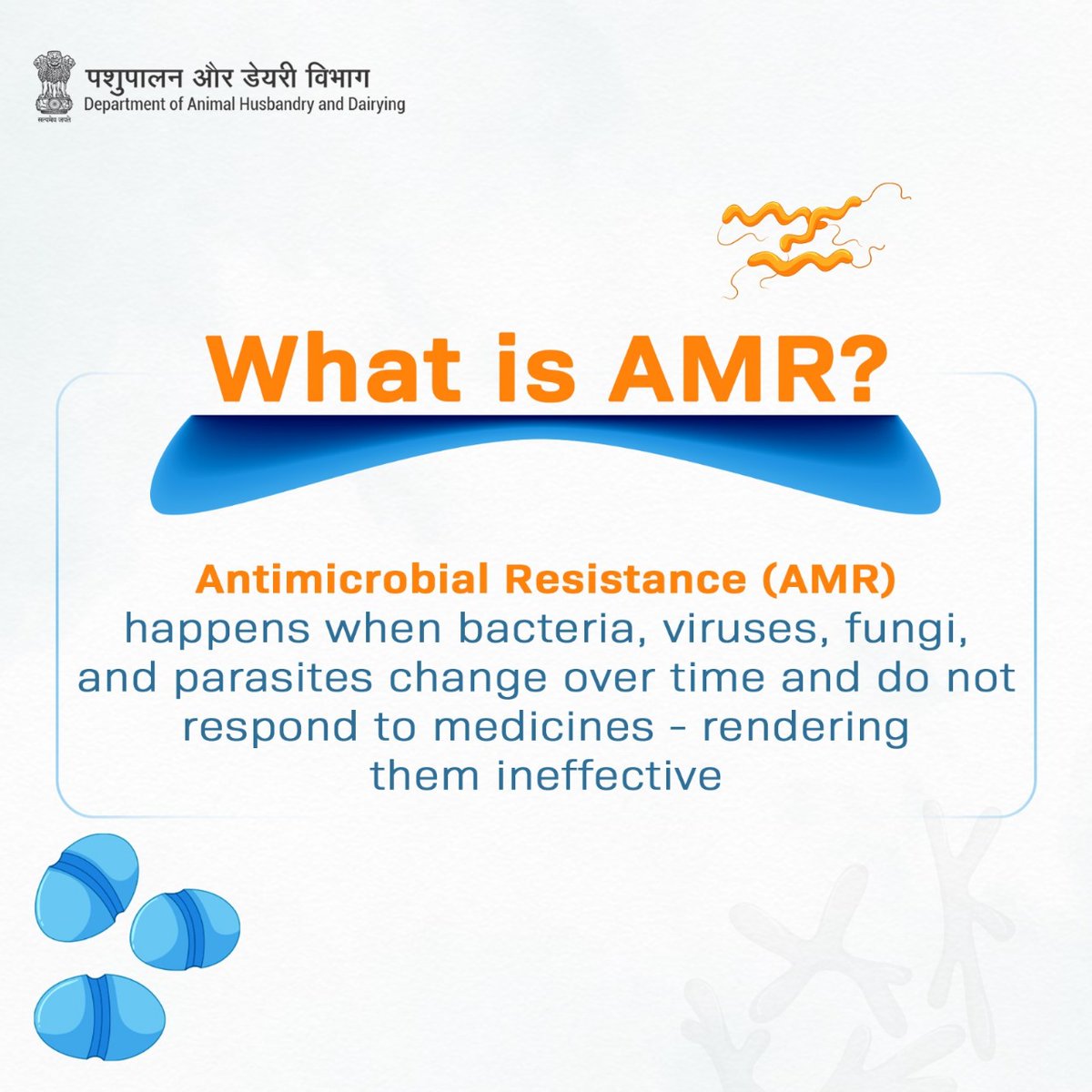 Dept_of_AHD's tweet photo. Antibiotic overuse harms us all! Spread the word about Anti-Microbial Resistance in livestock. Together, we can protect our animals, food supply, and future generations.
#AMRAware #HealthyLivestock https://t.co/hDXJwSuq57