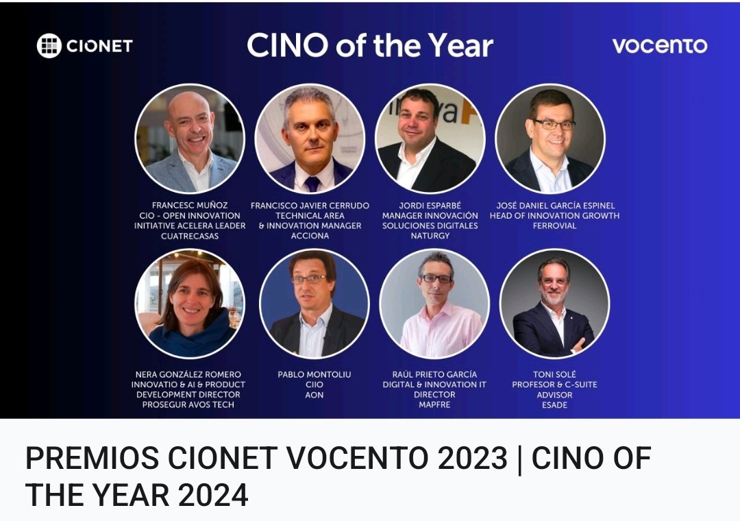ttinerfeno's tweet photo. #CINO_OF_THE_YEAR_2024 CIONET #Votación

Aprovecho este post para agradecer a @CIONET_Spain mi nominacion en la categoría de Innovación de los premios @CIONET @Vocento este año!

👉 Os animo a que #participéis en la #votación antes del lunes 8h: https://t.co/xa1sancpZ3

Gracias! https://t.co/djDW0u2FXA
