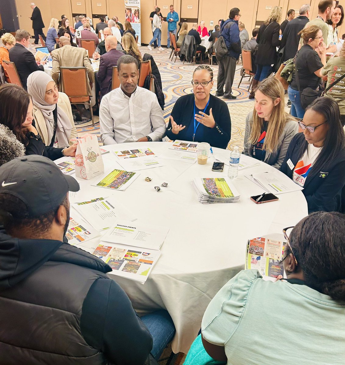 lorigrant89's tweet photo. A full house and great connections made at the Carousel of Panels on Saturday! Participants rotated to (3) 30 minute sessions with fabulous presentations on a vast range of content. Thank you presenters!!#ILjac23 https://t.co/sTTtNHCJ16
