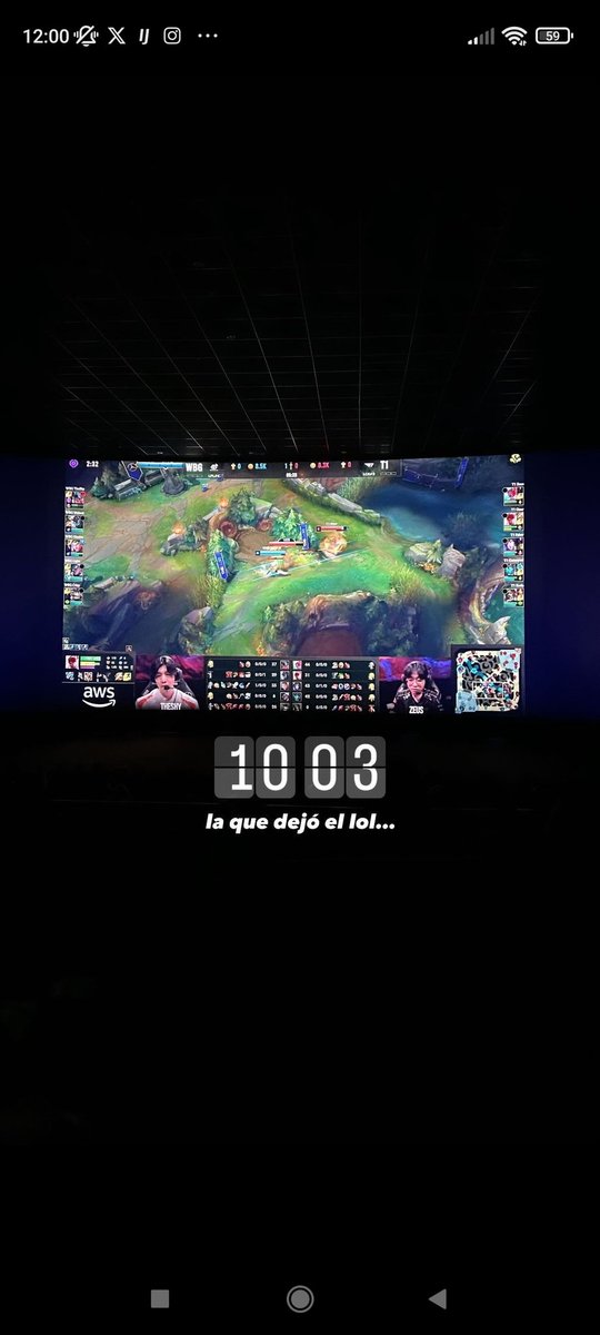 pablo_scr0n's tweet photo. @lol_es @Cines_Kinepolis Damos T1 te queda nada para la 4a #WorldsCines https://t.co/L63Iev6nPa