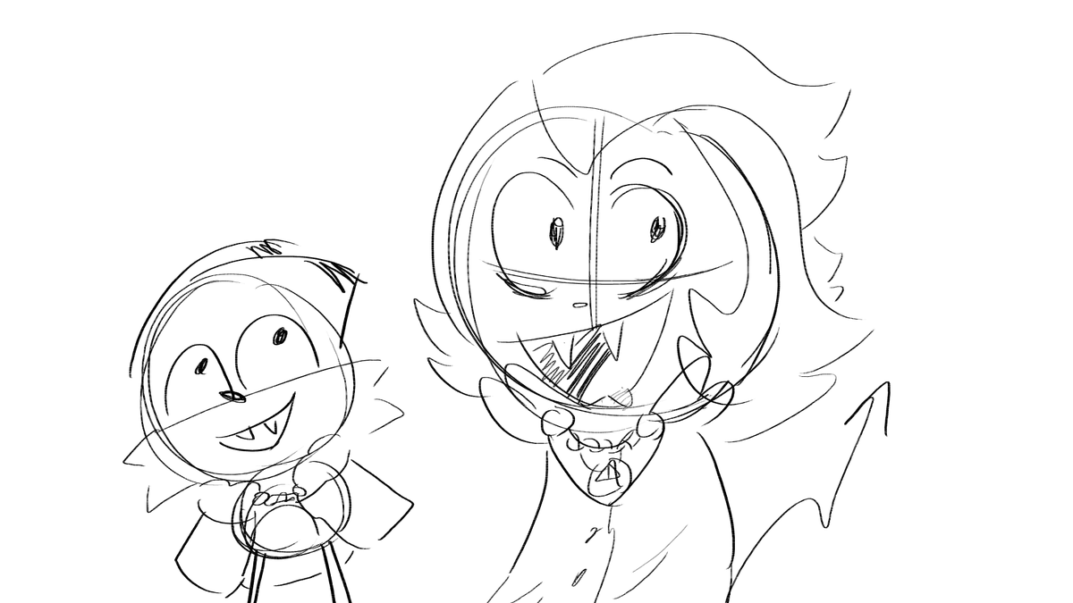 KINGIOOF's tweet photo. Top Two are new the bottom two are old the eyes are different. #Art #characterdesign #WeirdTale https://t.co/czKoSoowNr