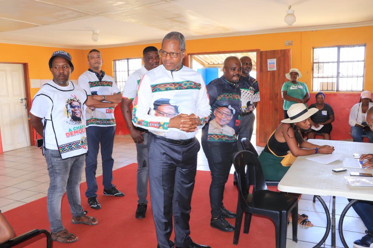 vote_ifp's tweet photo. IFP President engaging with the agents at Voter registration sites in Icabhane Primary and Rosettenville Primary School to ensure a cohesive and efficient process, empowering the community to register to vote. #RegisterToVoteIFP https://t.co/MGwoFYSbCP