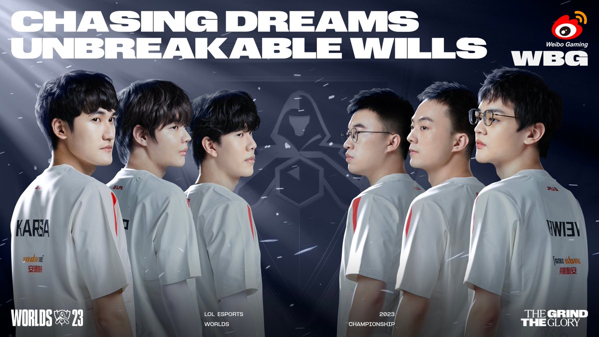 lplenglish's tweet photo. We'll never stop chasing our dreams, our wills are unbreakable.

Thanks for everything this year @WeiboGaminglol

#LPL #WBGWIN https://t.co/8vLrX9a4tU