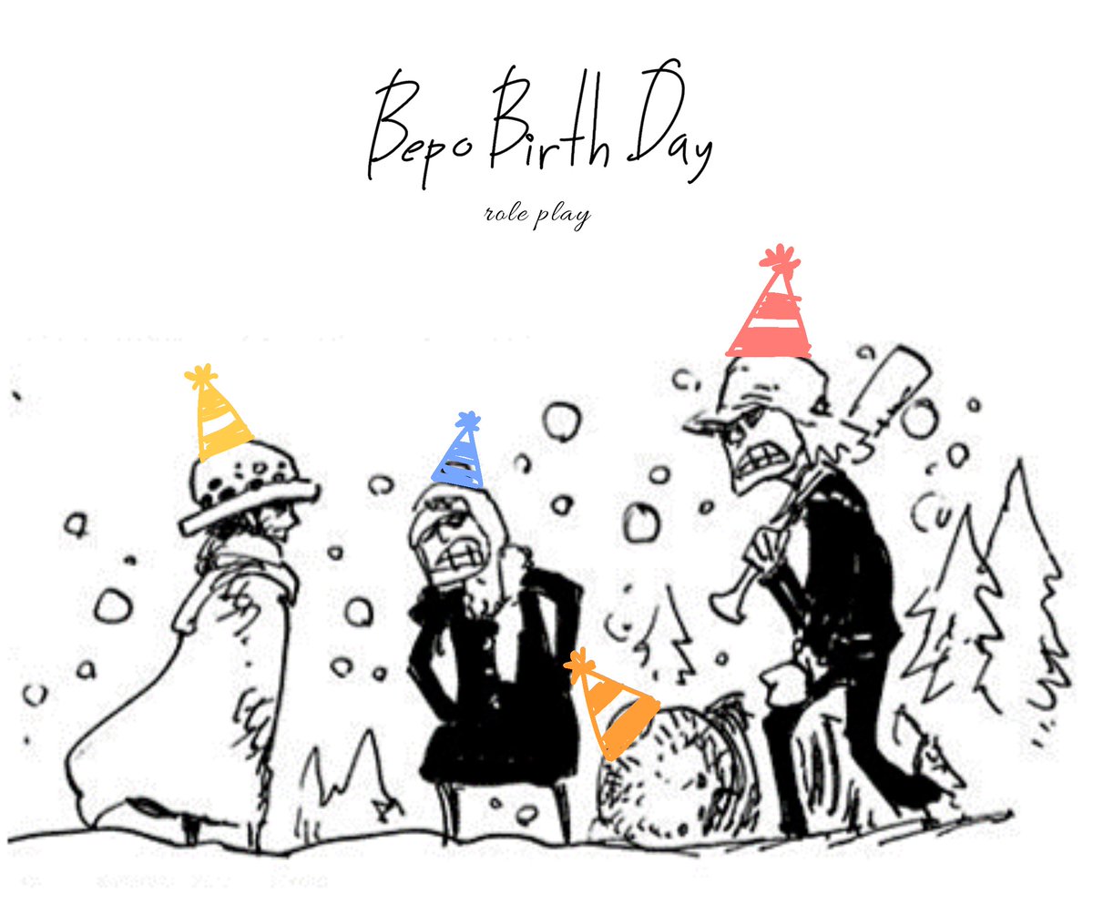 🍧 Bepo day ✨️
— My birthday in Swallow ʕ　˵·ᴥ·ʔ

Role play with : <a href="/_youngpenguin/">ペンギン 🐧</a> @_youngshachi <a href="/young_law13/">❦ʟᴀᴡ — DM active</a>