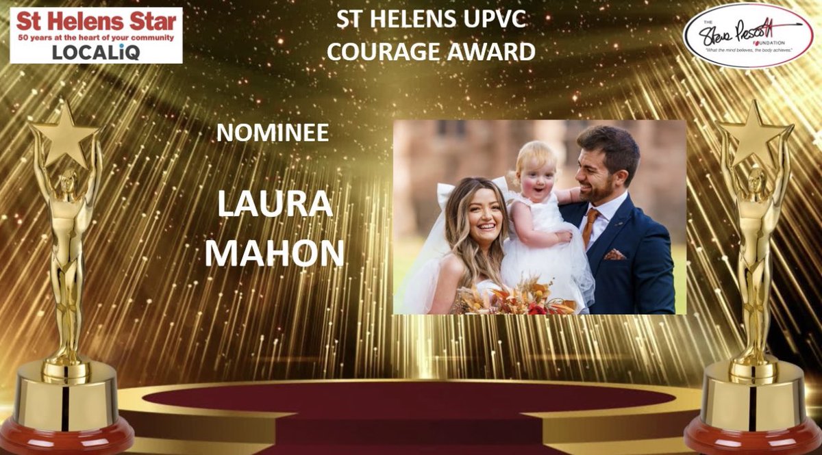 prideofsthelens's tweet photo. Here are the Final Three Nominees for this years @sthelensupvc Courage Award
@MikhailGroup
Pride Of St Helens Awards
Billy Ward
Lisa Ormrod
Laura Mahon
#Timebeproud #StHelens
@sthelensstar https://t.co/ag1KNjSfJU