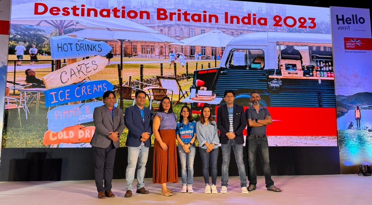 VisitBritainBiz's tweet photo. Our trade mission to #India kicks off today in #Delhi. 
Thousands of business meetings with British suppliers &amp; buyers from across #India are set to take place in the coming days, showcasing some of the best #visitor experiences on offer across our regions &amp; nations #DBIndia2023 https://t.co/5DzBcqlQso