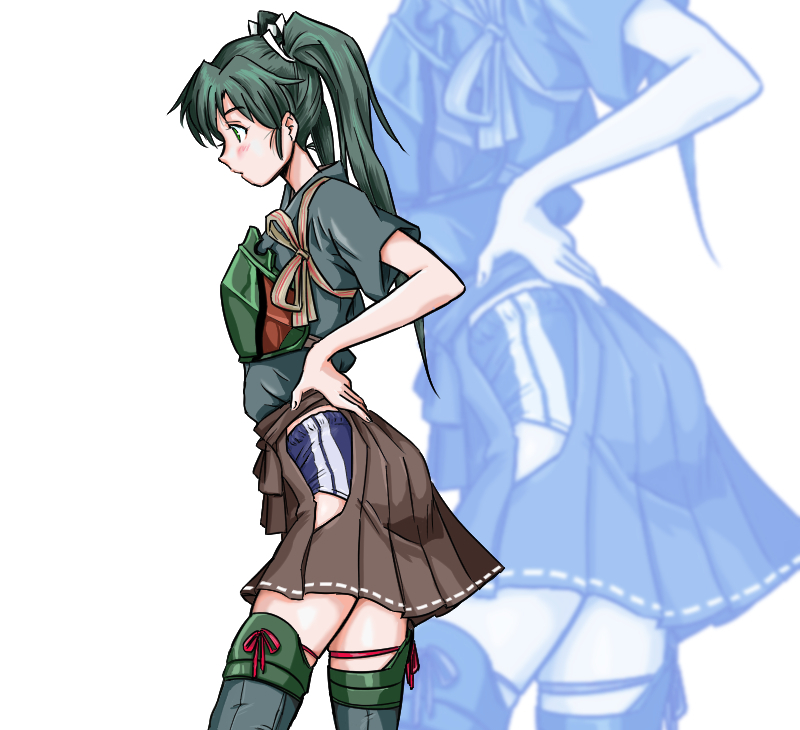 瑞鶴(艦これ) 「#見た人もなにか無言でブルマ女子をあげるうちの鎮守府の瑞鶴さんはスカート下にブル」|TAKA02のイラスト