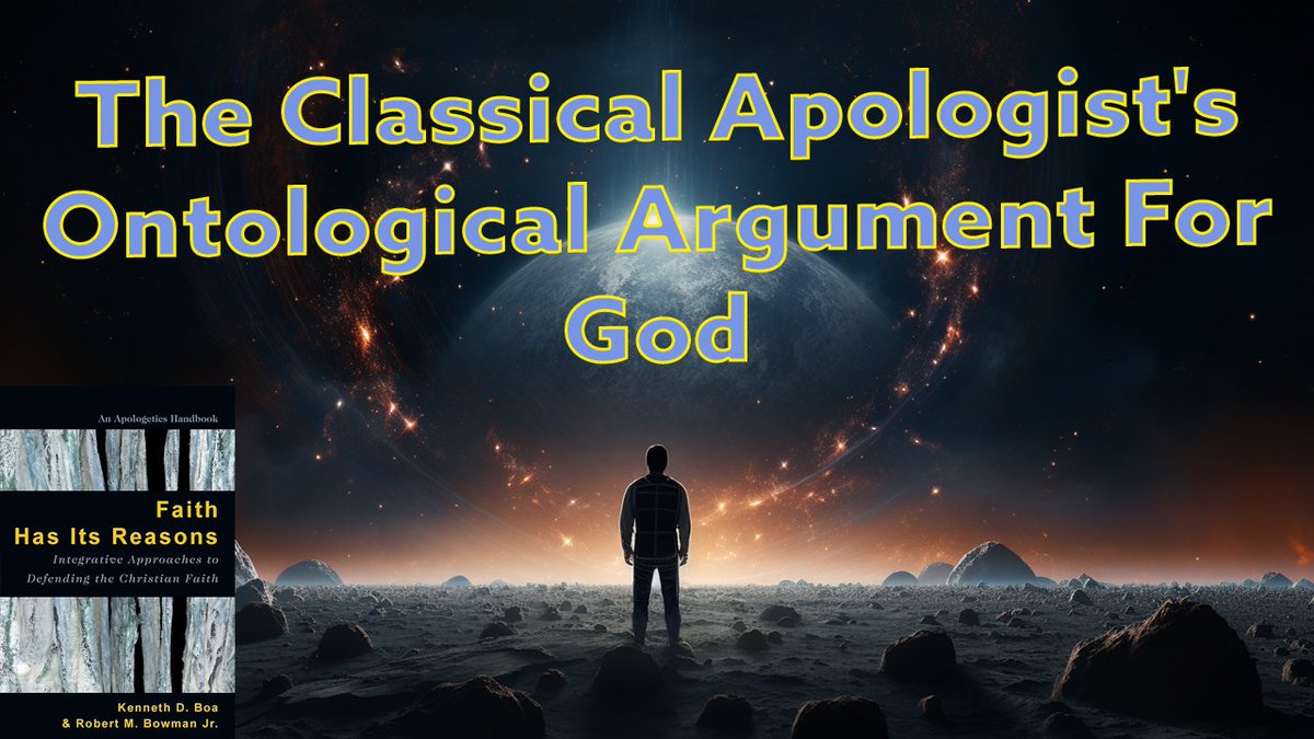 cavetothecross's tweet image. The poor ontological argument doesn't get any love. The classical apologist's ontological argument for God is definitionally based and doesn't have the kick that some other arguments may have. #Apologetics #ReasonsForFaith #ClassicalApologetics 

youtu.be/mj1qUdAay9A