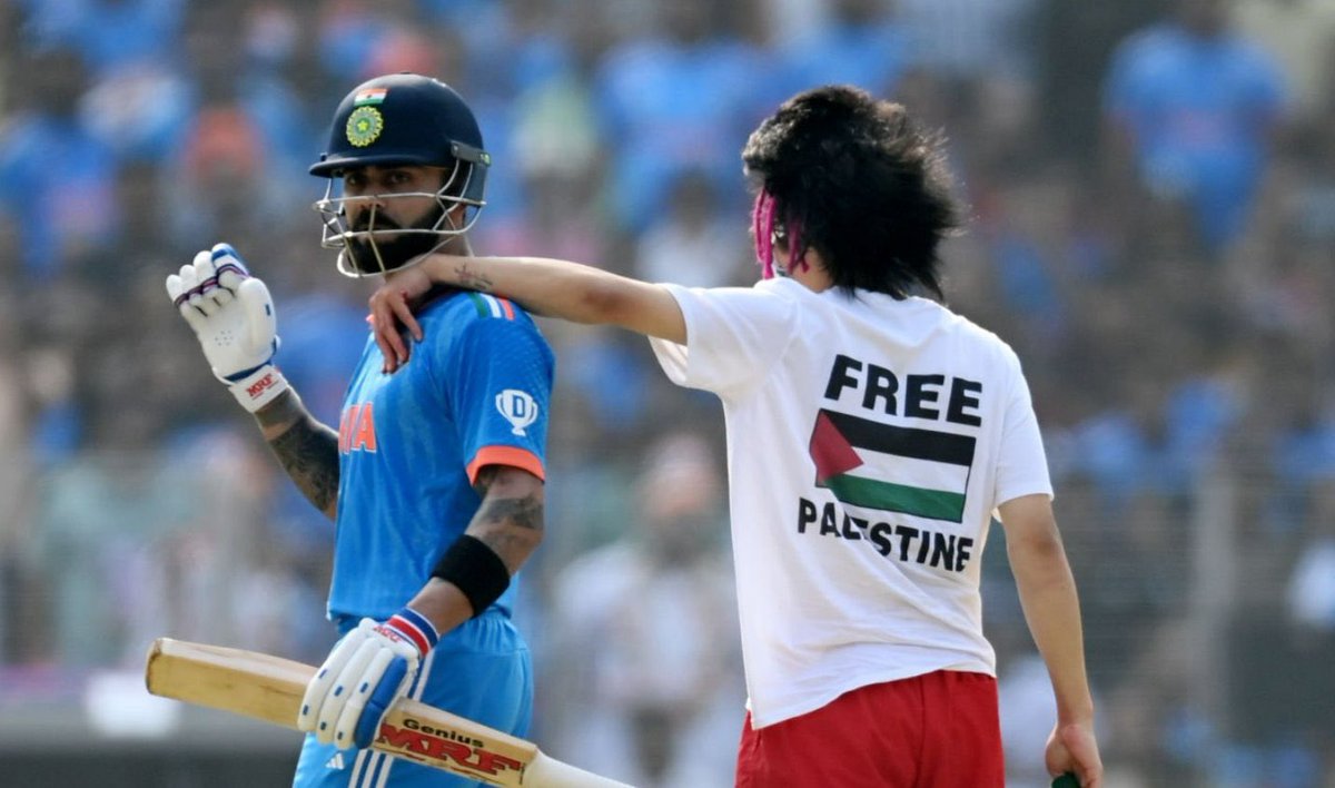 Free Palestine 🇵🇸 🤝 🇮🇳 World Cup Final ✅ World’s largest stadium ✅ Most popular player of the match ✅ #INDvsAUSfinal #WorldcupFinal #Worldcupfinal2023 #WorldCup2023india