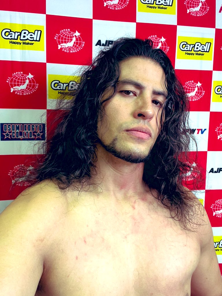 Fujinoumijun's tweet photo. 今日はレイが決めたぞ。この調子で優勝だ💀　
#ajpw #RWTL2023 https://t.co/u4ZlntPjO8