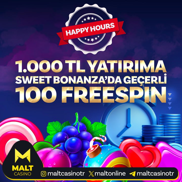 maltcasinox's tweet photo. MALTCASINO'DA DEV FIRSAT!

Minimum 1.000 TL yatırım yap 
Sweet Bonanza'da geçerli
100 Freespin kazan!

 Bugün 13.00 - 23.59 saatleri arasında geçerlidir. 
 Gün içinde çekim işlemi yapılana kadar her yatırımınız için bu promosyondan yararlanabilirsiniz.  https://t.co/4p4WBZ7zD7 https://t.co/f8BjqvamOC