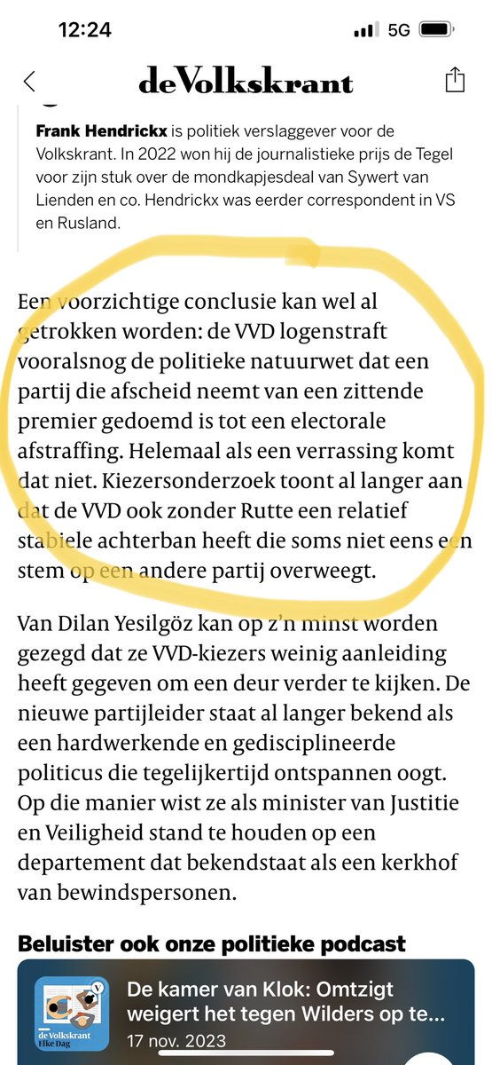 sanderheijne's tweet photo. Ik blijf mij verwonderen over dit hardnekkige frame; de VVD staat gewoon op -9 zetels in de peilingen, en Wilders kan zomaar de grootste worden woensdag. https://t.co/Pkx2ZmZFmI
