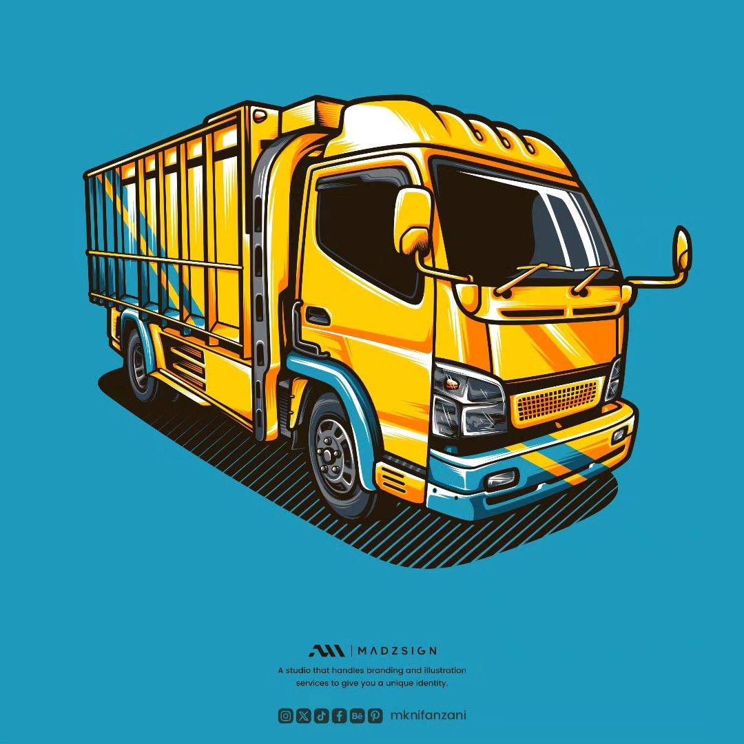mknifanzani's tweet photo. Canter Truck Artwork
Siap angkut inimah๐
#vector #vectorart #coreldraw #coreldrawx7 #illustration #digitalart #truck #canter #mitsubishi #designforsale #digitaldrawing
#MADZSIGN #LPHV https://t.co/syhXgpgvGs