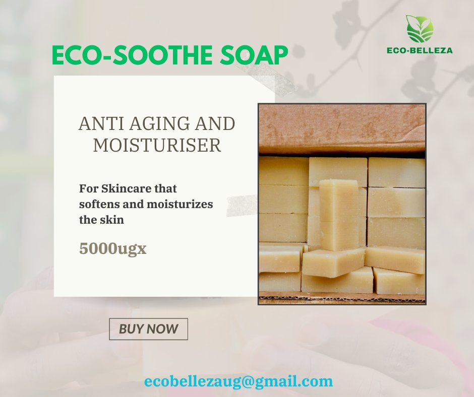 ECOBELLEZA88929's tweet photo. Introducing our rejuvenating skincare bathing soap – your secret to soft, moisturized, and age-defying skin! #SkincareEssentials #YouthfulGlow #RadiantSkin #janguinternational #skinhealth #gejjawomenfoundation #uganics https://t.co/YLuHf9gQr7
