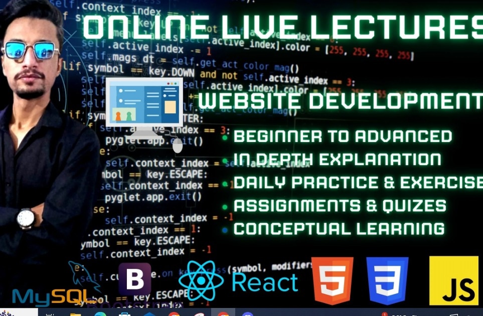 Syyedali5's tweet image. 🚀 Elevate your coding skills with Sir Wasif Ali #WebDevelopment #CodingClasses #LearnToCode #WebsiteDesign #TechJourney #OnlineLearning #CodingCommunity #foryou #viral #fyp #fypシ #website #development #javascript #programming #ProgrammingTips #WebDevelopment