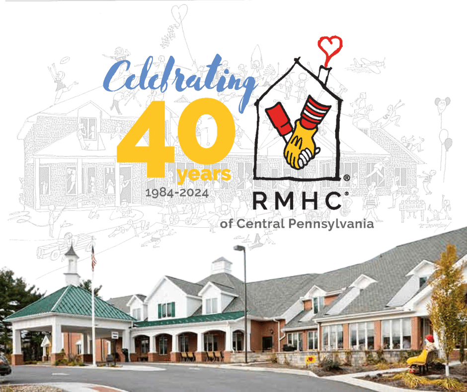 RMHCofCentralPA's tweet photo. Celebrating 40 Years of Providing Services to Families!
#RMHCofCentralPA #TodayIsOurAnniversary #KeepingFamiliesTogether https://t.co/o981VeTq8H