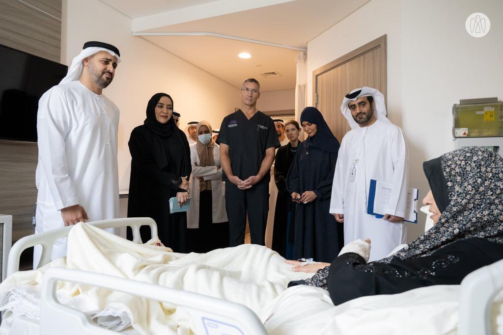 زار سموّ الشيخ ذياب بن محمد بن زايد آل نهيان، رئيس مكتب الشؤون التنموية وأسر الشهداء في ديوان الرئاسة، الأطفال المصابين والجرحى ومرضى السرطان من قطاع غزة والذين يتلقون العلاج في مستشفيات دولة الإمارات، وذلك في إطار توجيهات صاحب السموّ الشيخ محمد بن زايد آل نهيان رئيس الدولة "حفظه