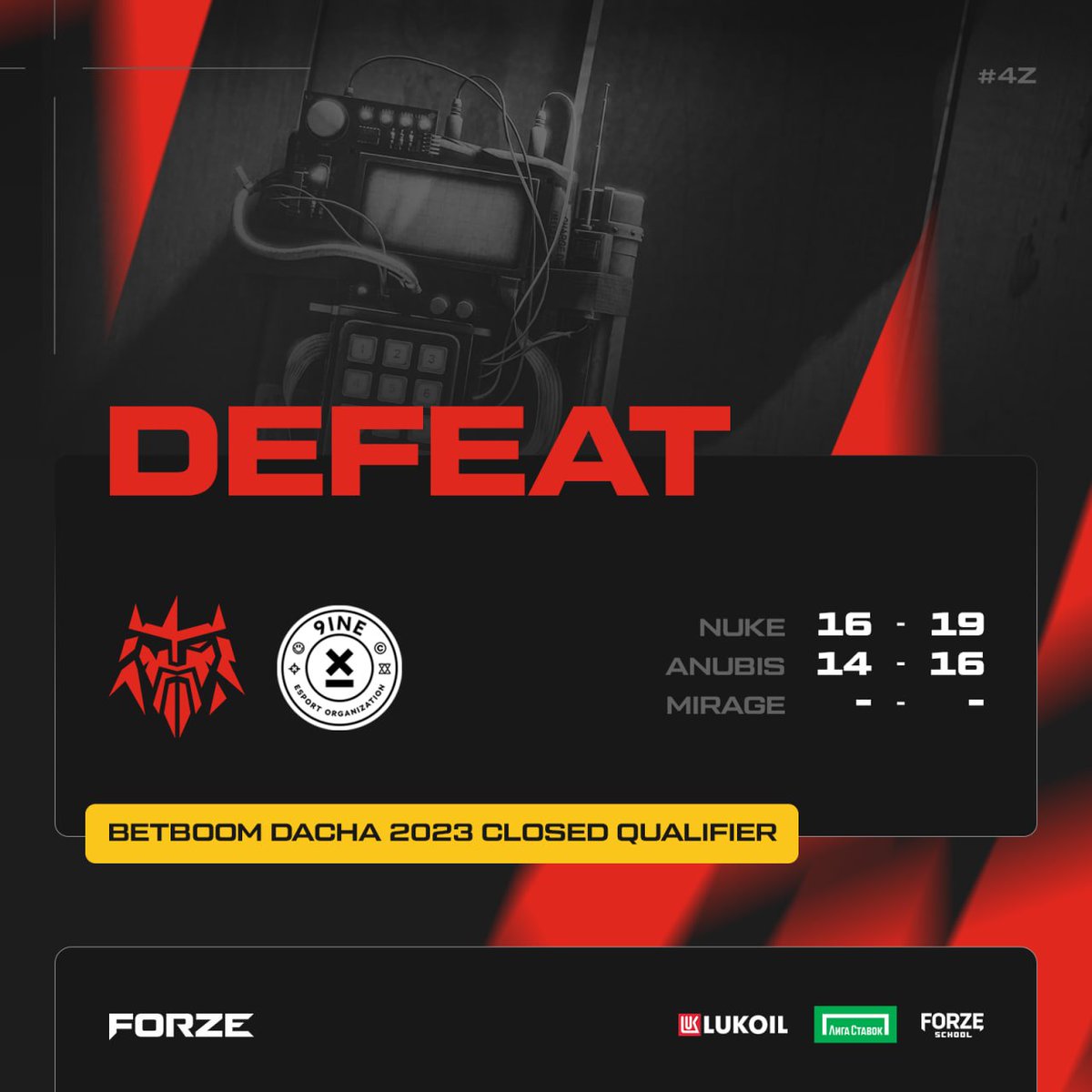 In the tense battle, we lost to <a href="/9INEGG/">9INE Pusulabet</a> in overtime again and got eliminated from the qualifiers 😞