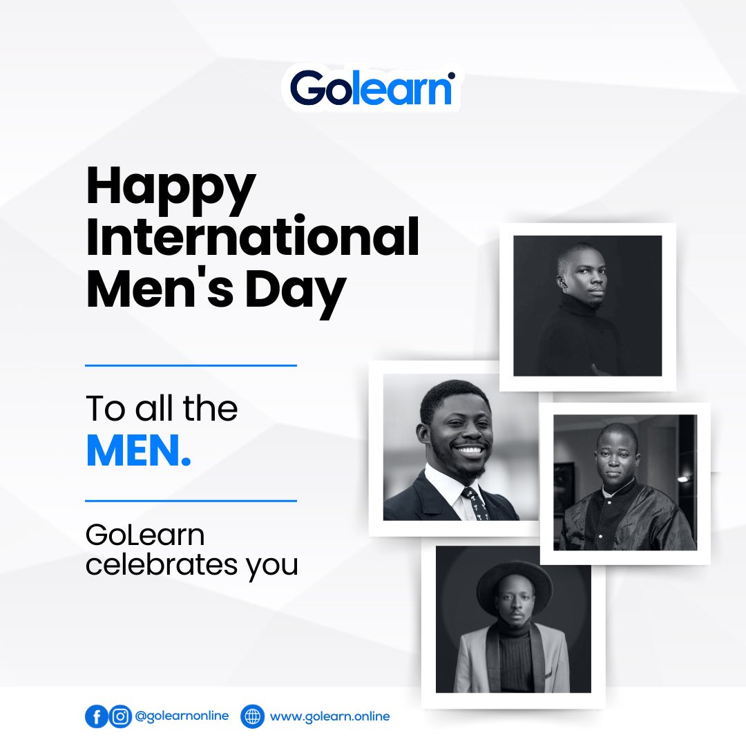 Happy International Men’s Day from all of us at Golearn💙  

#golearn #mensday #internationalmensday #WorldcupFinal