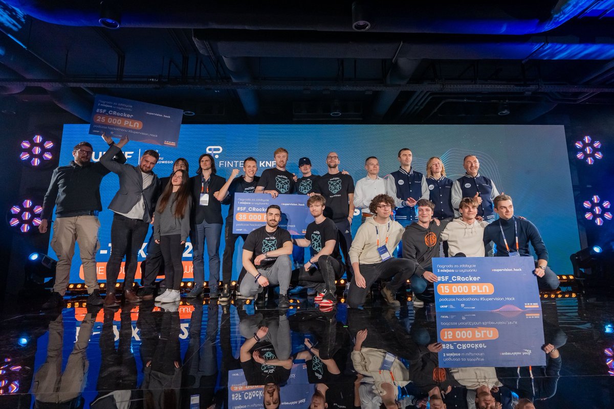 SupervisionHack's tweet photo. Po burzliwych, ale bardzo owocnych obradach Jury ogłosiło wyniki #Supervision_hack! 
Zwycięzcy kategorii #DEPO_Predator 
🥇 Zespół: Zespół: SVB Clients | Projekt: Liquidator
Zwycięzcy w kategorii #SF_CRacker
🥇 Zespół: mISIe | Projekt: NAJWIĘKSZY_POLSKI_CRACKER
Gratulujemy!👏 https://t.co/bQu1S6Ndjg