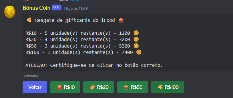 HiBeardSol's tweet photo. 🪙 Bot de economia - (Recapitulação)

Criação de um bot de economia totalmente personalizado. Inclui eventos aleatórios, loja, distribuição de moedas baseado em atividades e muito mais.

📩 Possuí alguma ideia única? Vamos fazer acontecer, me chame no privado: @TeetObeard https://t.co/6X7v4JXLfa