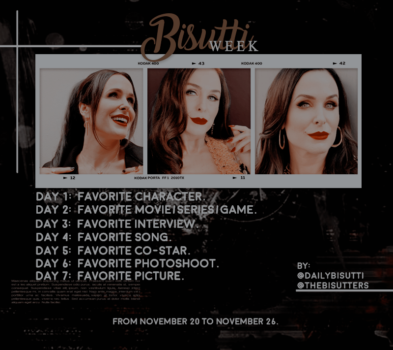 dailybisutti's tweet photo. — WELCOME TO THE BISUTTI WEEK!

let's all celebrate @DanielleBisutti.

EVERYONE can join. so, let's spend the whole week sharing our favorite things about this amazing woman.

starting tomorrow, november 20.

don't forget to use the #BisuttiWeek so we can see all of your posts! https://t.co/GFafqzkA3C