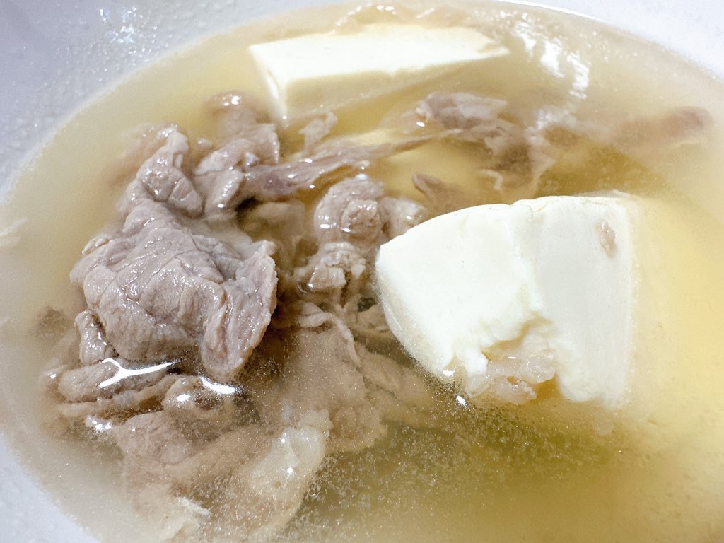 もめんの肉吸いレシピ