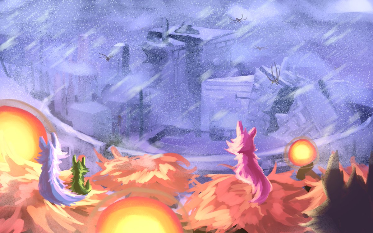 SafeForBug's tweet photo. The end of an era. ❄️🌨️
#Rainworld #rainworldfanart https://t.co/UCy0IdoD18
