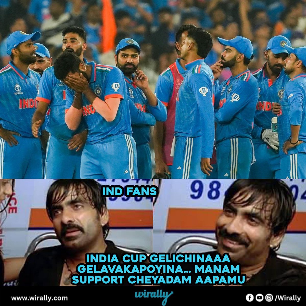 SHORTLY__NEWS's tweet photo. Win or Lose, we always support India.🇮🇳
#Worlds2023 #wesupportindia #CWC23Final #INDvsAUS https://t.co/hHhmKpj81h