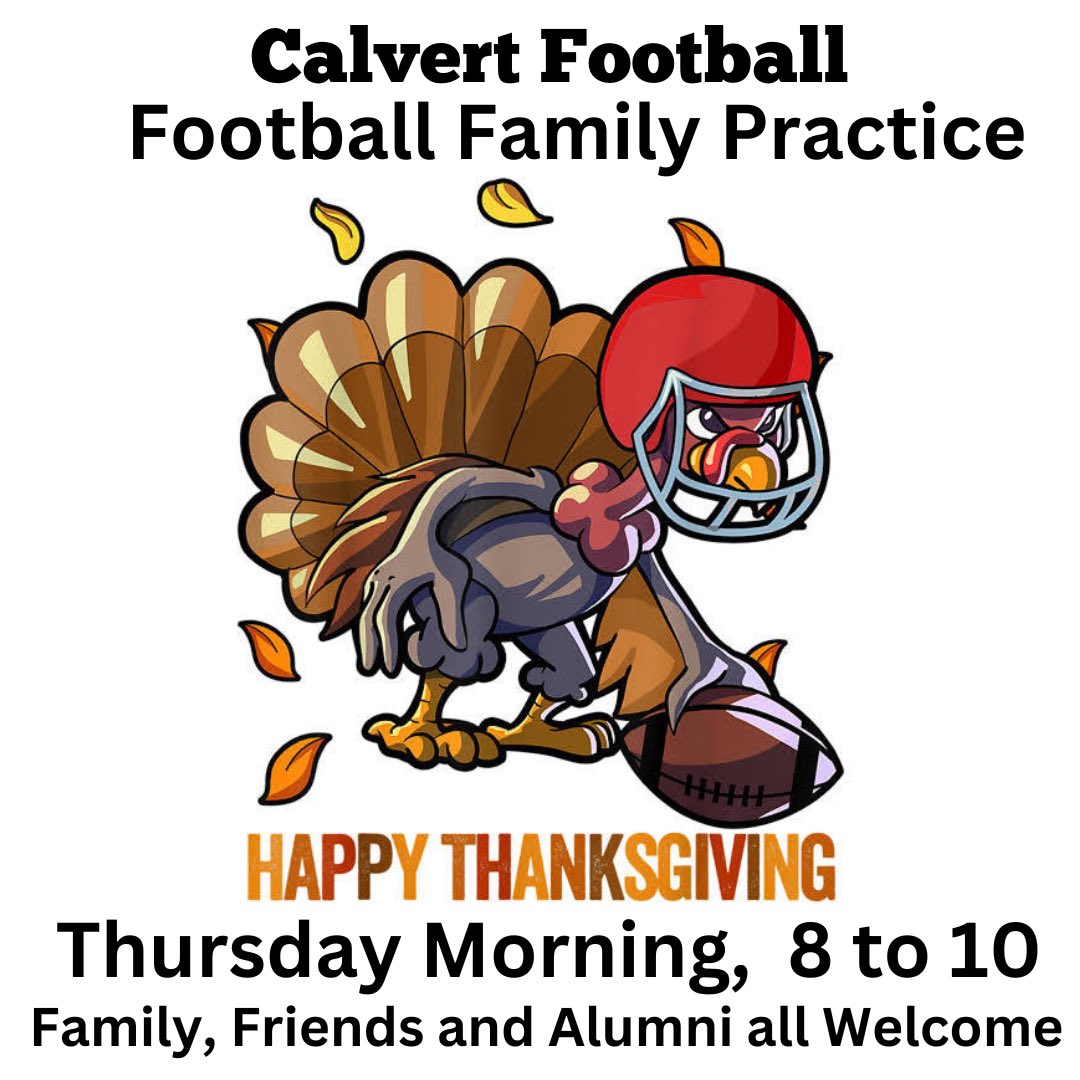 It’s states Semifinal week! Here we go! This Friday we will host Forest Park at 7 p.m. in our stadium! We are excited to practice again Thanksgiving morning from 8-10 a.m. We can’t wait to see everyone as we focus on the task at hand! Go Calvert! #1heart1beat1soul #homesweethome