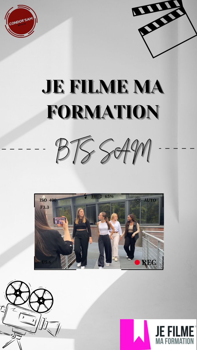 Le projet Je Filme Ma Formation fait son grand retour ! #concours #BTS #condorsam #video #jefilmemaformation #Paris