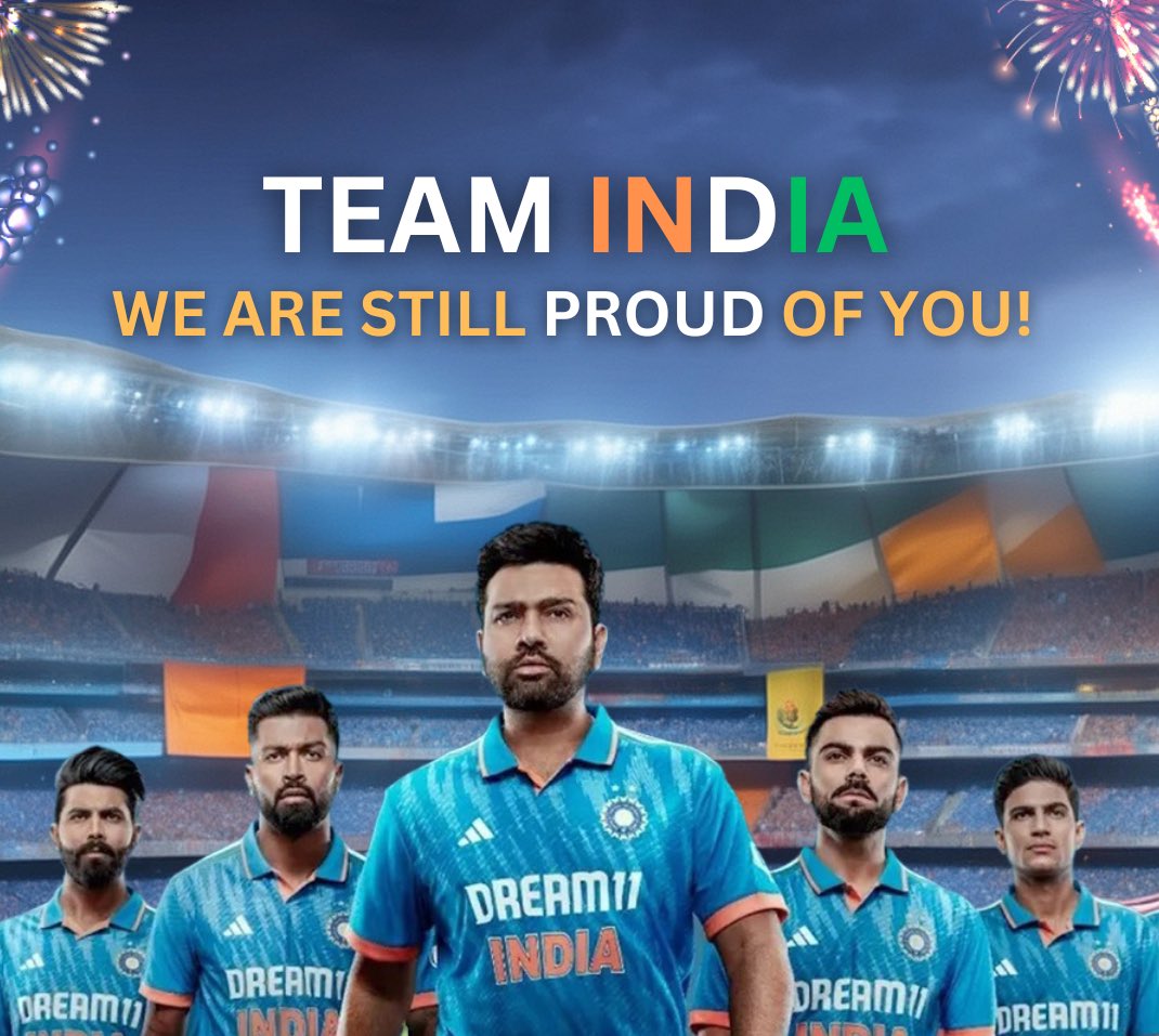 rythammm's tweet photo. Not all days are same!

We are proud of you for reaching this far,
For bringing us to the finals,
For trying hard to make things possible! 

Your hard work will not be forgotten. Nothing will go in vain, we’ll be back! 

Back stronger, harder &amp; unbeatable! 
Jai Hind 🇮🇳
#INDvAUS https://t.co/kqNP6SHIOF