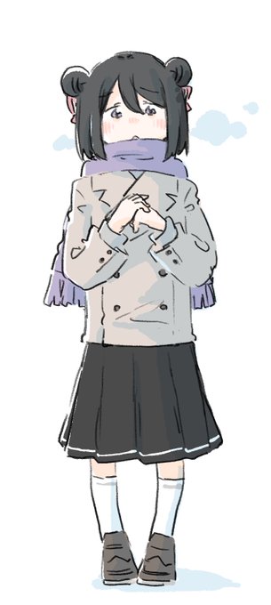 「purple scarf skirt」 illustration images(Latest)