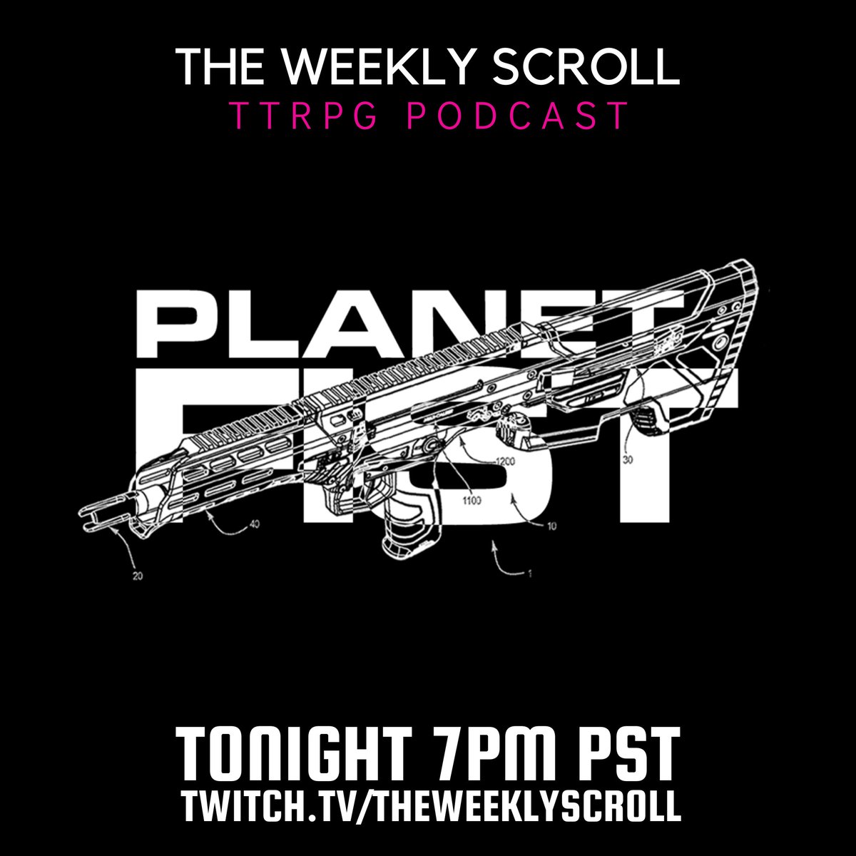 Join us tonight for a review of 𝗣𝗟𝗔𝗡𝗘𝗧 𝗙𝗜𝗦𝗧 from <a href="/jessfromonline/">jess</a> of <a href="/JumpgateGames/">Jumpgate Games</a>. PLANET FIST is a Powered by the Apocalypse narrative wargame of satirical scifi skirmish storytelling and a hack of <a href="/claymoreRPGs/">CLAYMORE (INACTIVE)</a> 𝗙𝗜𝗦𝗧.