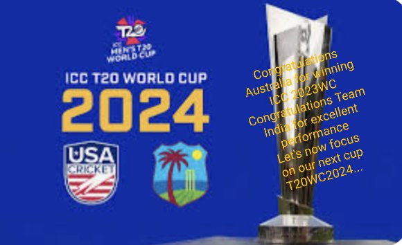 Congratulations team India for your excellent performance.. superb entertainment performance
Let's move on... And focus on
#ICCT20WC2024
@BCCI