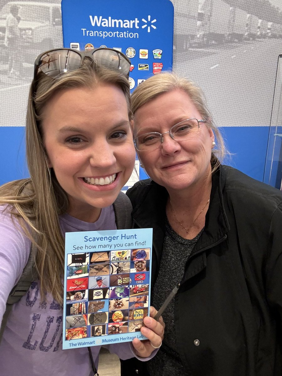 mrs_wolverton's tweet photo. We did it!! Had a fun time doing the #walmartmuseum scavenger hunt!
#bentonville #familytrip #thanksgivingbreak #alwayslearning #educatorsonbreak https://t.co/WTWggYLiTA