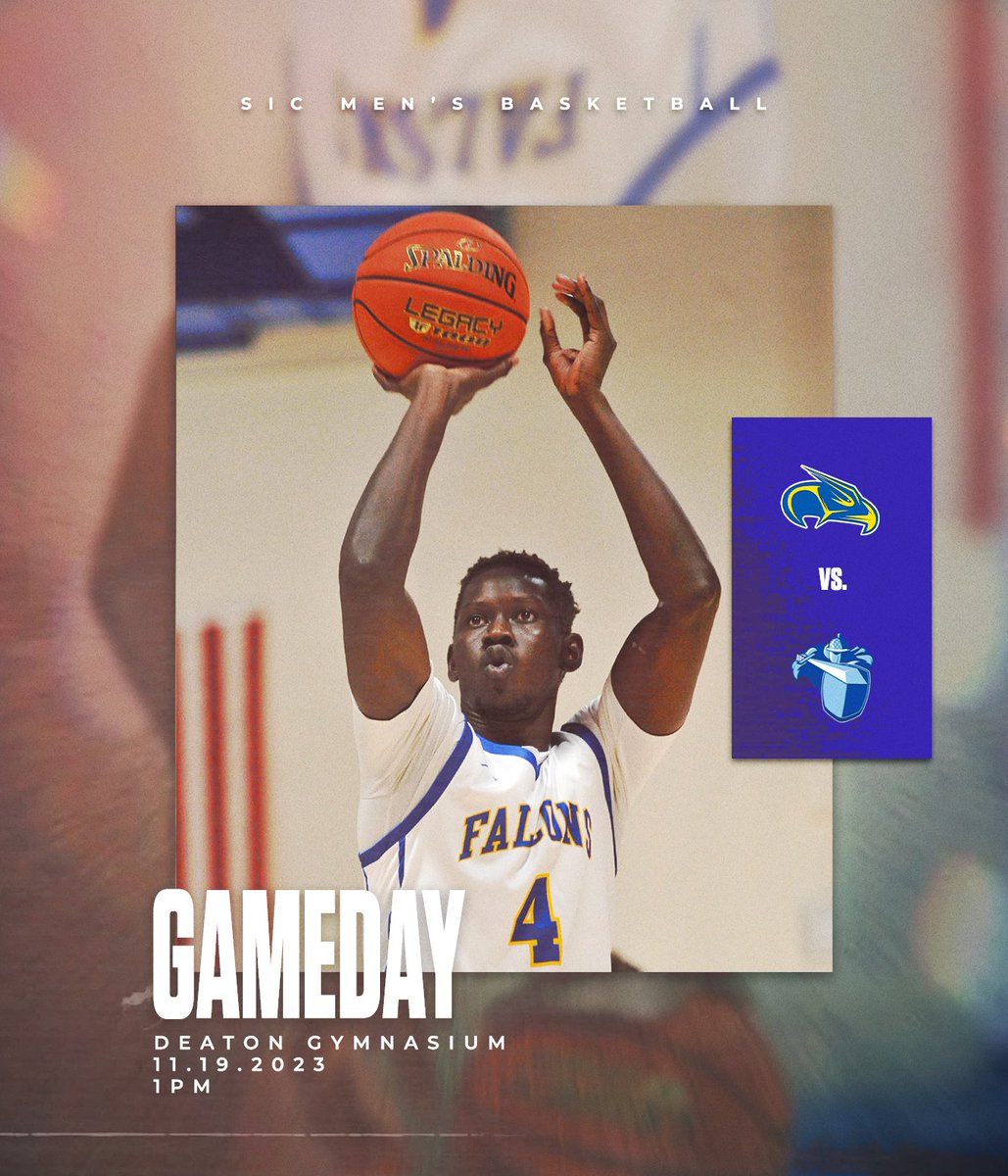 𝓗𝓸𝓶𝓮 𝓢𝓽𝓪𝓷𝓭 𝓟𝓽. 4️⃣

🆚 Oakland City 
⏰ 1 p.m.
📍 Deaton Gymnasium | Harrisburg, IL   
🎥 Live on the SIC Athletics Facebook page (FREE) 
📷 #4 Freshman Wadang Wel

#FlyWithUs | #GoFalcons