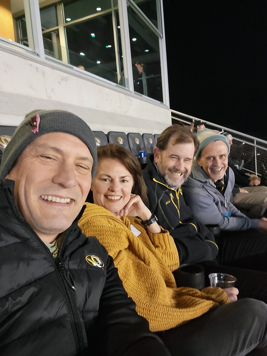 Fun times watching amazing ⁦@MizzouFootball⁩ win in ⁦@MUChancellor⁩ box with ⁦@MizzouEducation⁩ Dean and ⁦@MOPreventionSci⁩ Co-Directors!